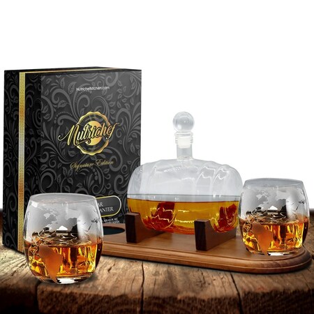 Nutrichef Whiskey & Wine Decanter Set, NCGDS19 NCGDS19